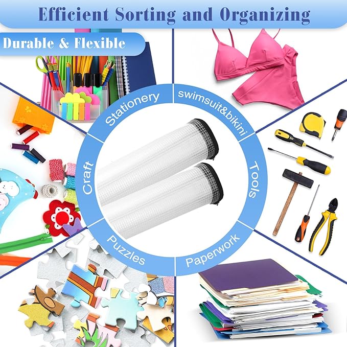 Jetec 32 Pcs Mesh Zipper Bags Toy Storage Bikini Organizer Bag Bolsas Para Guardar Trajes De Baño Waterproof Zipper Reusable Pouch Puzzle Multipurpose for Storage Office(Black,13 x 9.5 Inch)-DeskLoop Office