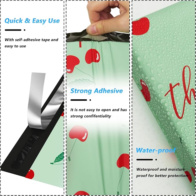 Thank You Poly Mailer 10x13 Inch 100 Pcs, Waterproof and Tear-Resistant - Image 3