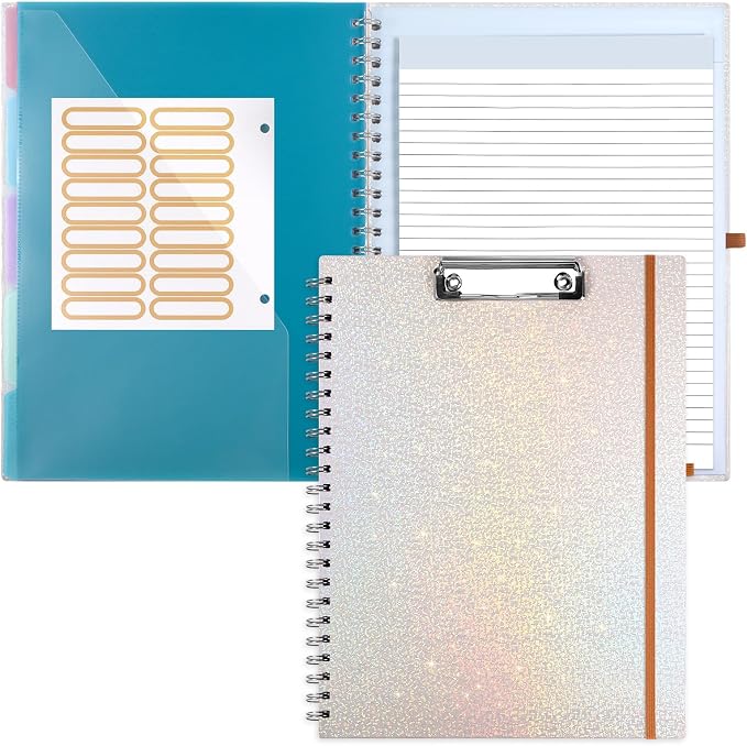 Glitter Clipboard Notebook by ORGANIZEEASYWORKSTEADY