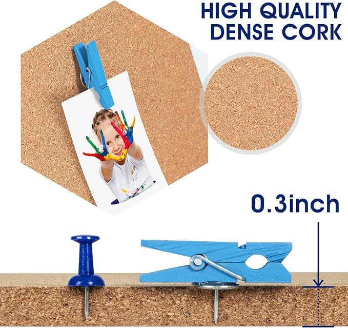 Square Cork Bulletin Board Tiles - Image 4