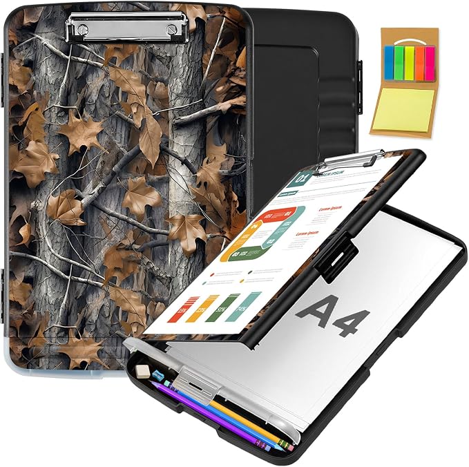 Clipboard with Storage, Office Supplies Nursing Clipboards Folder with Pen by CAPAUNVDA