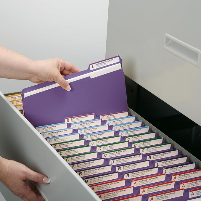 Smead Standard File Folders, 1/3-Cut Tabs, Letter Size - Image 6