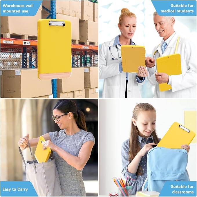 Hongri Clipboard with Storage with Pen Holder, Folder Nursing Clip Board 8.5 x - Image 7