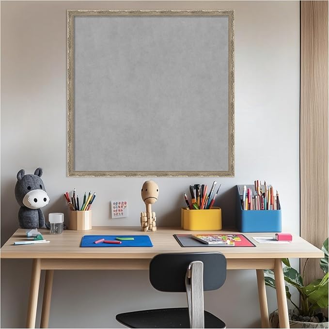 Amanti Art Silver Framed Magnetic Board 26x26 Medium Vision Board - Image 6