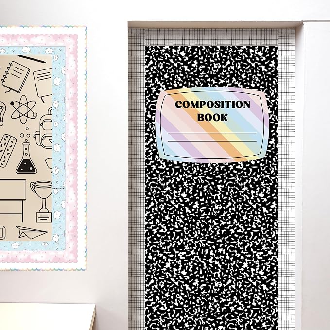Fuutreo 3 Pcs Composition Book Bulletin Board Paper Composition Notebook - Image 5