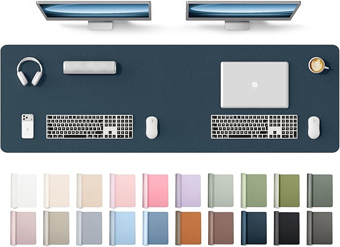 YSAGi Leather Desk Protector, Office Mat, Large Mouse Mat, Non-Slip PU Leather by YSAGi