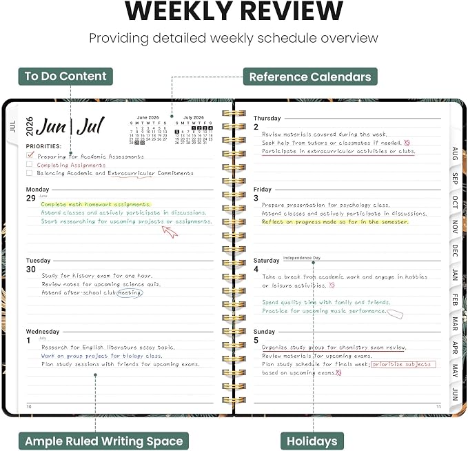 Planner 2026-2027, Monthly and Weekly Academic Planner July 2026 - Image 3