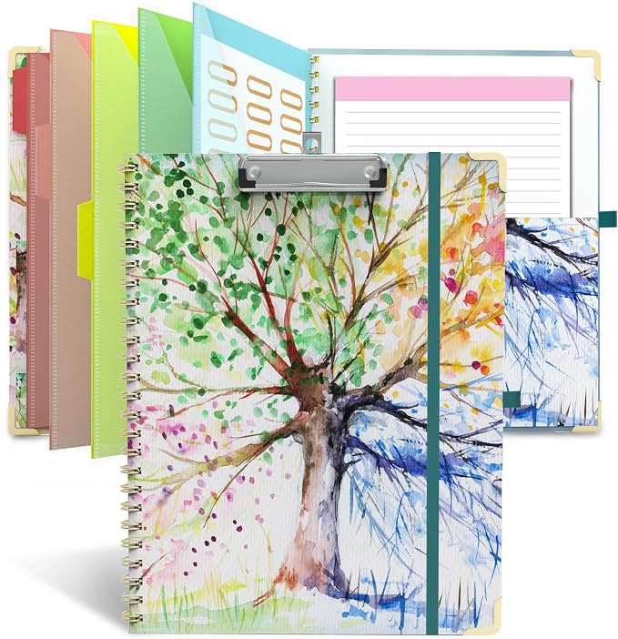 Clipboard Folder with Notepad Refillable Lined by Atarcosm