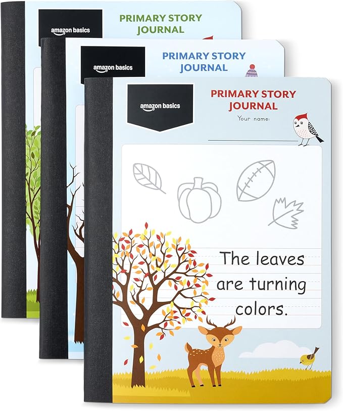 Amazon Basics Primary Composition Notebook, 9.75" x 7.5", 100 Sheets by AmazonBasics