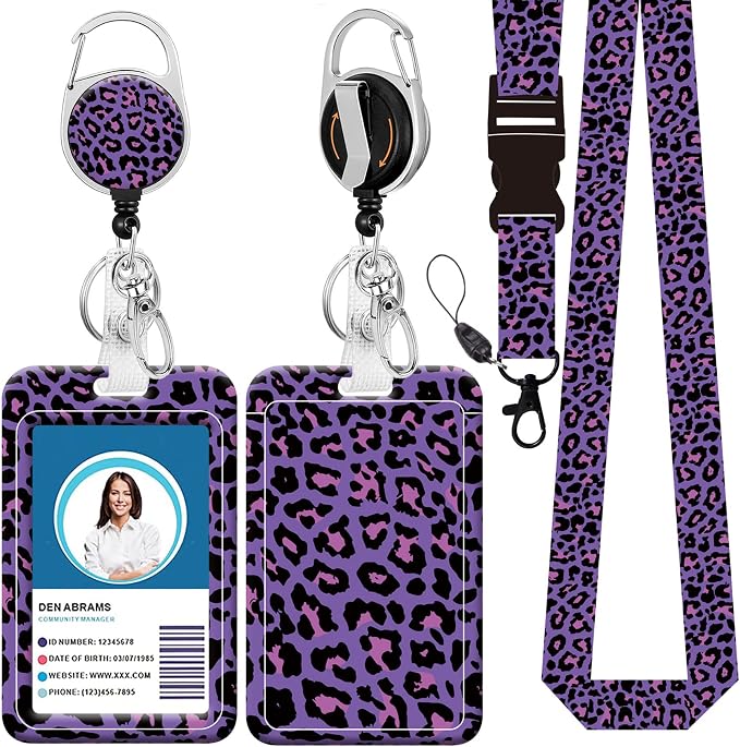 Badge Lanyard, Retractable Badge Holder by BILLTEFUL