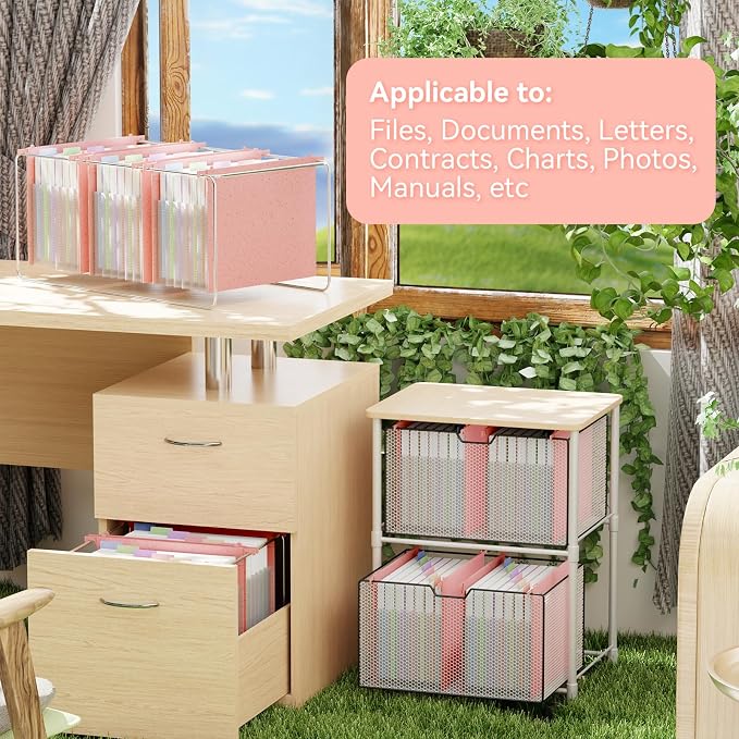 ANSOOK Hanging File Folders Letter Size, 7 Accordion Pockets Expandable File - Image 5