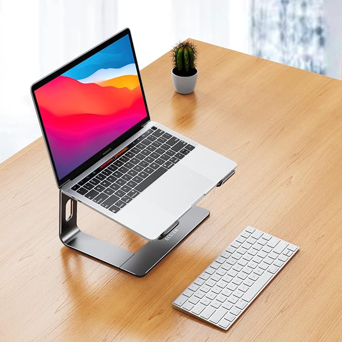 BESIGN LS03 Aluminum Laptop Stand, Ergonomic Detachable Computer Stand - Image 2