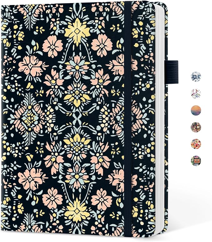 Taja Pretty Lined Journal for Women, Aesthetic Cute Hardcover Leather Journal by Taja