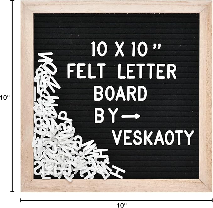 Felt Letter Board with 294 Letters, Numbers & Symbols - Image 7
