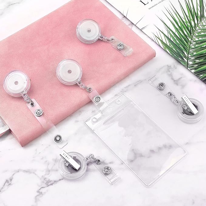 50 Pack Badge Reels Retractable - Image 5