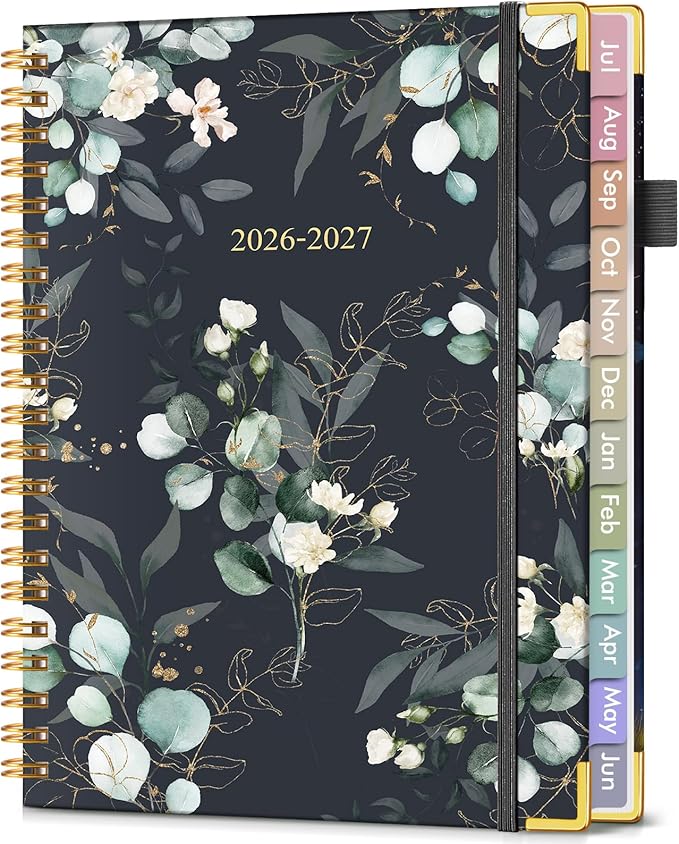 Academic Planner 2026-2027, Hardcover Weekly and Monthly Calendar Planner from by Unknown