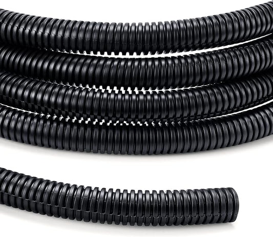 Wire Loom Tubing 1/4"-10ft 3/8”-10ft 1/2”-10ft, YCLYC Split Loom Cord Protectors by YCLYC