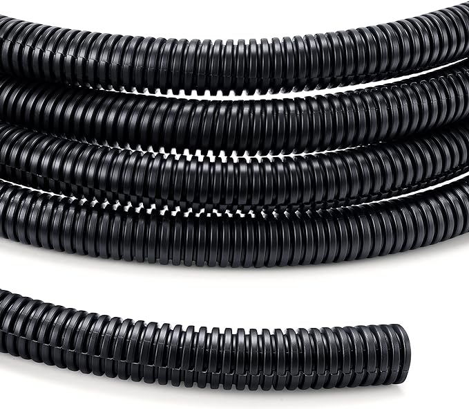 Wire Loom 3/8 inch 10ft, YCLYC Split Loom, Outdoor Cord Protector, Flexible by YCLYC