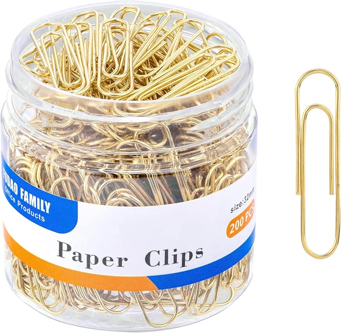 FUDAO FAMILY Medium Paper Clips, Paperclips, 1.3 Inch Paper Clip by FUDAOFAMILY