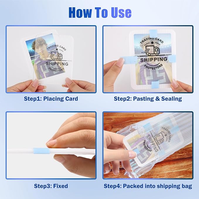 200 Pack Trading Card Shipping Protectors - Image 6