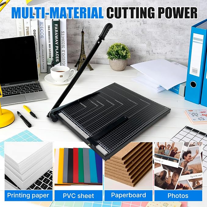 Paper Cutter, Guillotine Paper Trimmer Cutter - Image 5