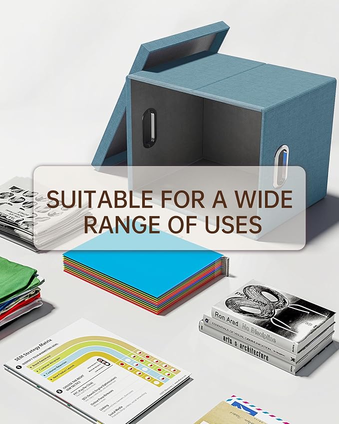 Oterri 4 Pack File Storage Organizer, Document Organizer, Portable File Box - Image 5