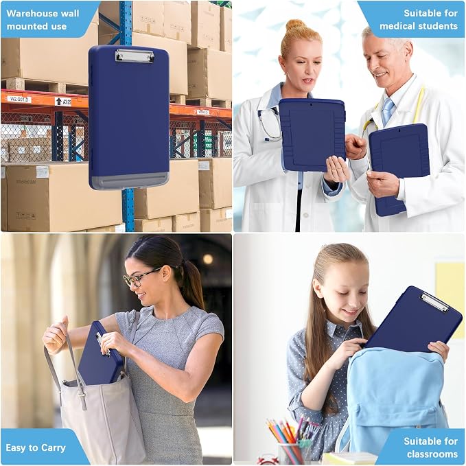 Hongri Clipboard with Storage with Pen Holder, Folder Nursing Clip Board 8.5 x - Image 7