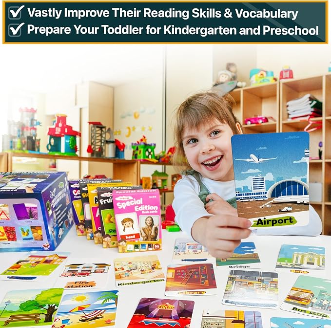 Flash Cards for Toddlers 2-4 Years – Jumbo Learning Box Set - Image 3