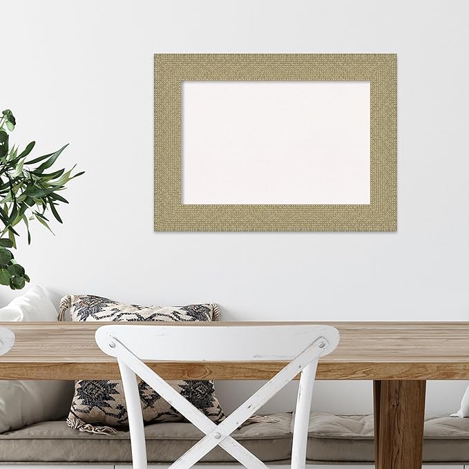 Amanti Art White Cork Board for Wall, 16x22 Vision Board with Gold Frame, Small Corkboard Office Decor for Home Organization, Casual Corkboard Pinboard to Display Items for Home Organization in-DeskLoop Office