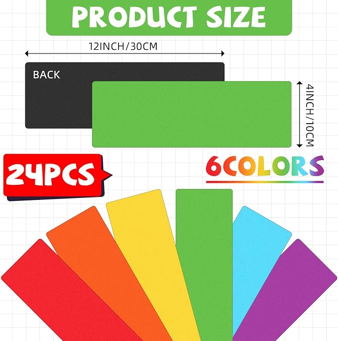 24 Pcs Large Magnetic Dry Erase Labels - Image 2