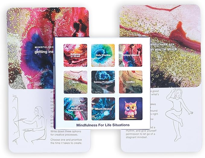Mindfulness Cards | 48 Research-Backed Techniques by FeelWise