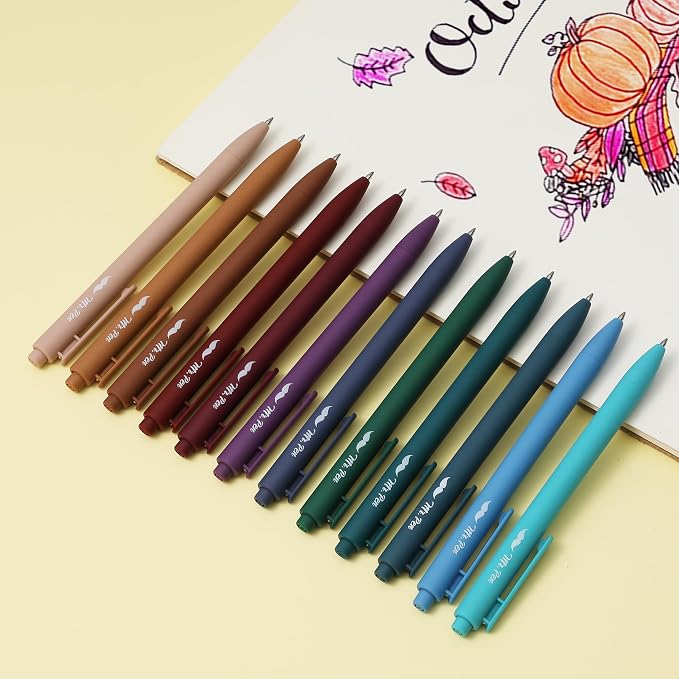 Mr. Pen- Retractable Gel Pens, 12 Pack, Dark Vintage Ink, Fine Point 0.7mm | - Image 5