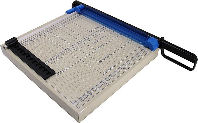 TEXALAN(R) 12" A4 Paper Cutter Multi-Purpose Trimmer for Metal Sheet, Leather, Plastic Sheet, Non-Woven Fabric, 12 Sheets 80-Gram Paper-DeskLoop Office