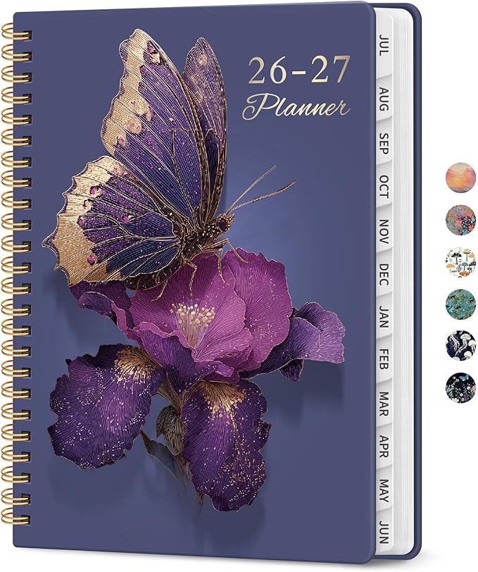 Planner 2026-2027, Academic Year Weekly and Monthly Calender Planner, from Jul by Taja