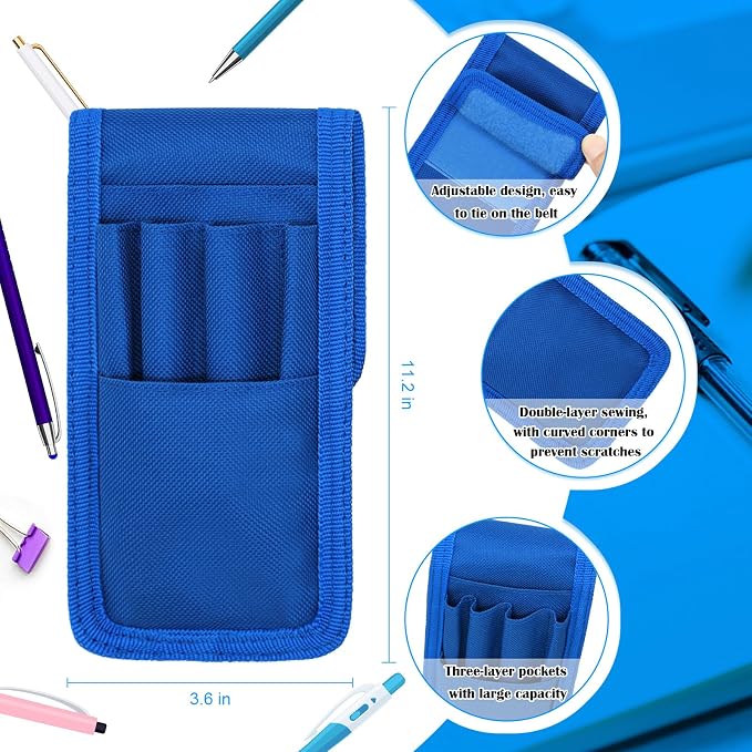 2 Pcs KATOLK Belt Pen Holder, Detachable Military Duty Pencil Sleeve Case - Image 3