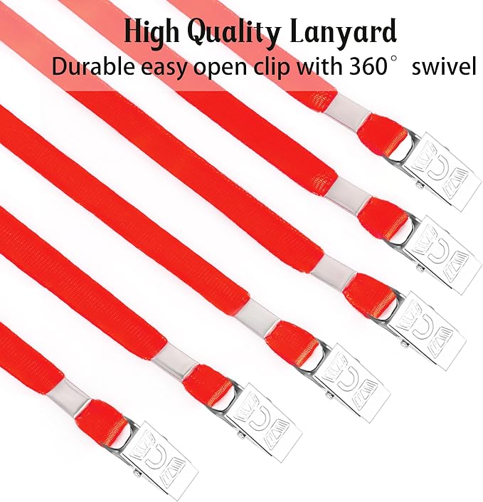 LOCONHA 100 Pack Red lanyards Lanyards - Image 3