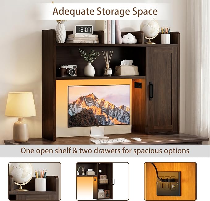 Desktop Bookshelf, Desk Hutch - Image 4