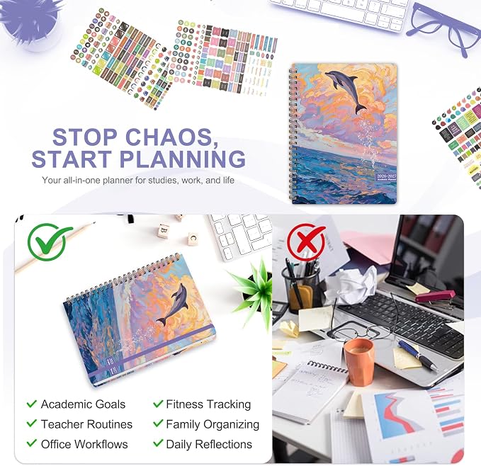 Planner 2026-2027, Weekly and Monthly Academic Year Calendar Planner, July 2026 - Image 6