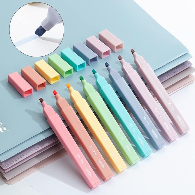 Mr. Pen- Aesthetic Highlighters No Bleed, 8 Pack, Candy Colors | Chisel Tip - Image 7