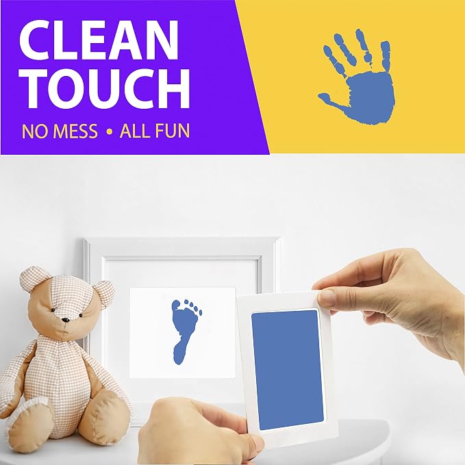 Large Clean Touch Ink Pad for Baby Handprints and Footprints – Inkless Infant - Image 3