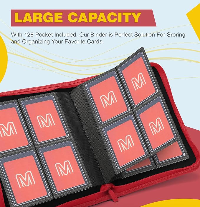 Toploader Binder, 4-Pocket Side Load Trading Card Album, Holds 128 Cards - Image 2