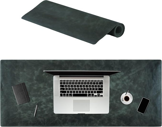 Node Leather Calfskin Leather Desk Pad – Executive Office Desk Mat by NodeLeather