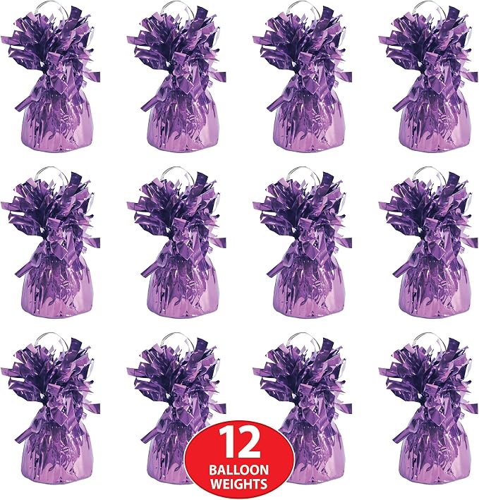 Beistle Metallic Wrapped Balloon Weight – 12 Pack, Party Decoration Accessories - Image 4