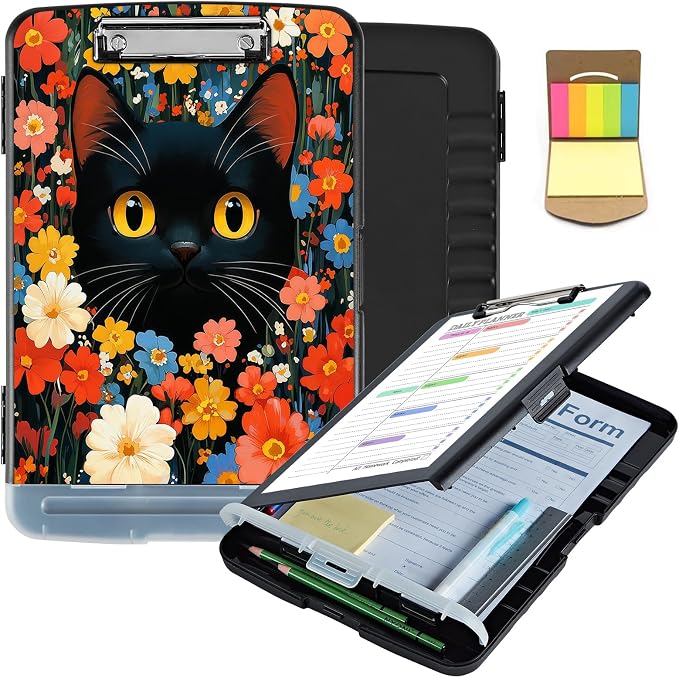 Clipboard with Storage & Pen Holder, Nursing Letter-Size 8.5x11 with by Unknown