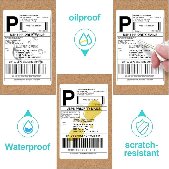 Joyberg 4x6 Thermal Labels 240 PCS, Shipping Labels, Strong Adhesive Thermal - Image 5