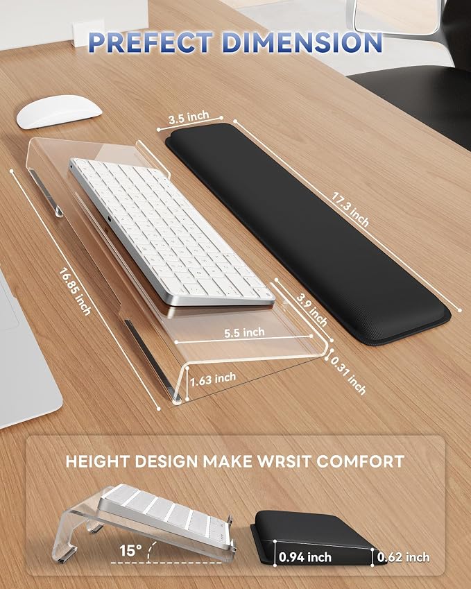 Laborio Computer Keyboard Wrist Rest Stand - Image 3