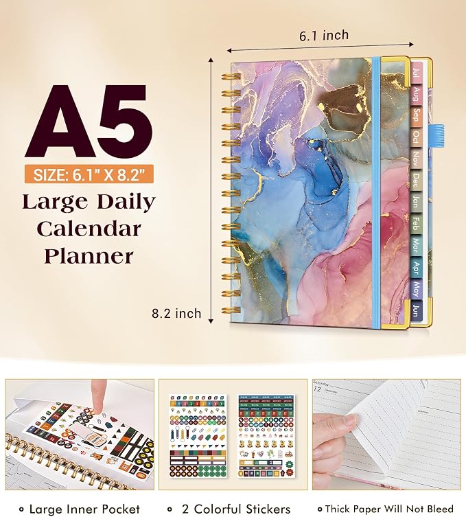 Academic Planner 2026-2027, Hardcover Weekly and Monthly Calendar Planner from - Image 5