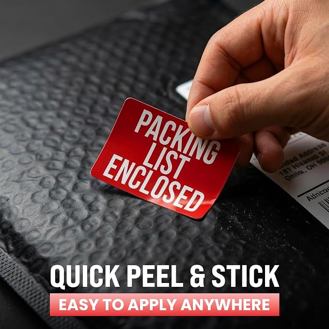 500pcs Packing List Enclosed Stickers, Shipping Receiving - Image 7