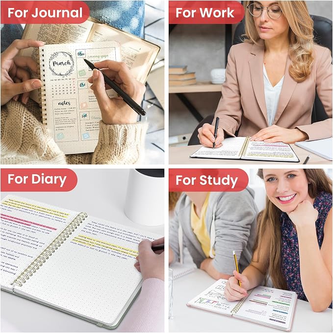 Taja Dotted Spiral Journal Notebook - Image 7