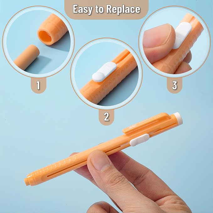 Mr. Pen- Retractable Mechanical Eraser Pens, 6 Pack, Vibrant Colors | - Image 5